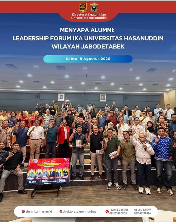 Menyapa Alumni Universitas Hasanuddin Wilayah Jabodetabek melalui Leadership Forum “Menjadi Pemimpin BUMN yang Berintegritas, Adaptif, dan Berdaya Saing